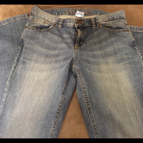 Boot-Cut Lands’ End Jeans - Picture 1 of 3